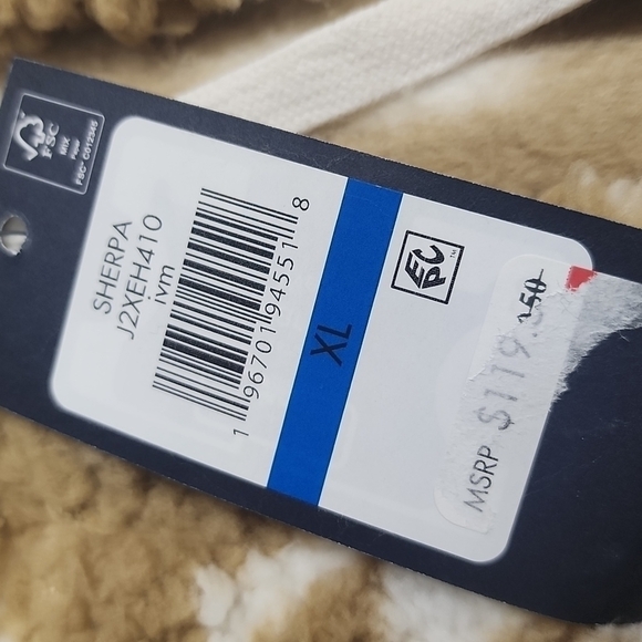 Womens Hooded sherpa jacket size xl - Picture 6 of 6